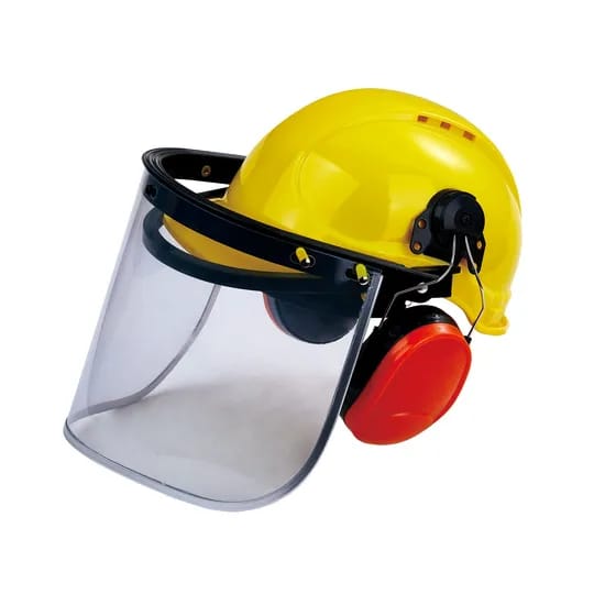 Helmet with Face Shield & Ear Muff